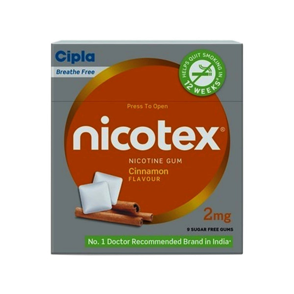Nicotex Sugar Free Cinnamon 2mg Chewing Gums
