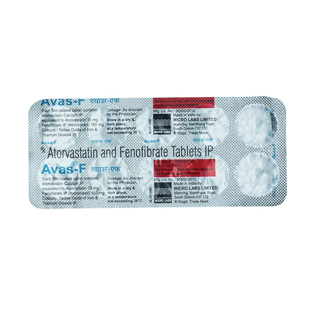 Avas F 10mg/160mg Tablet