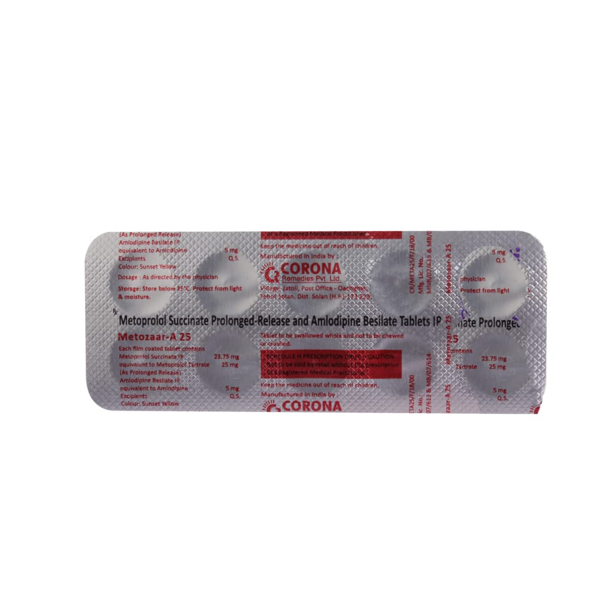 Metozaar-A 25mg Tablet