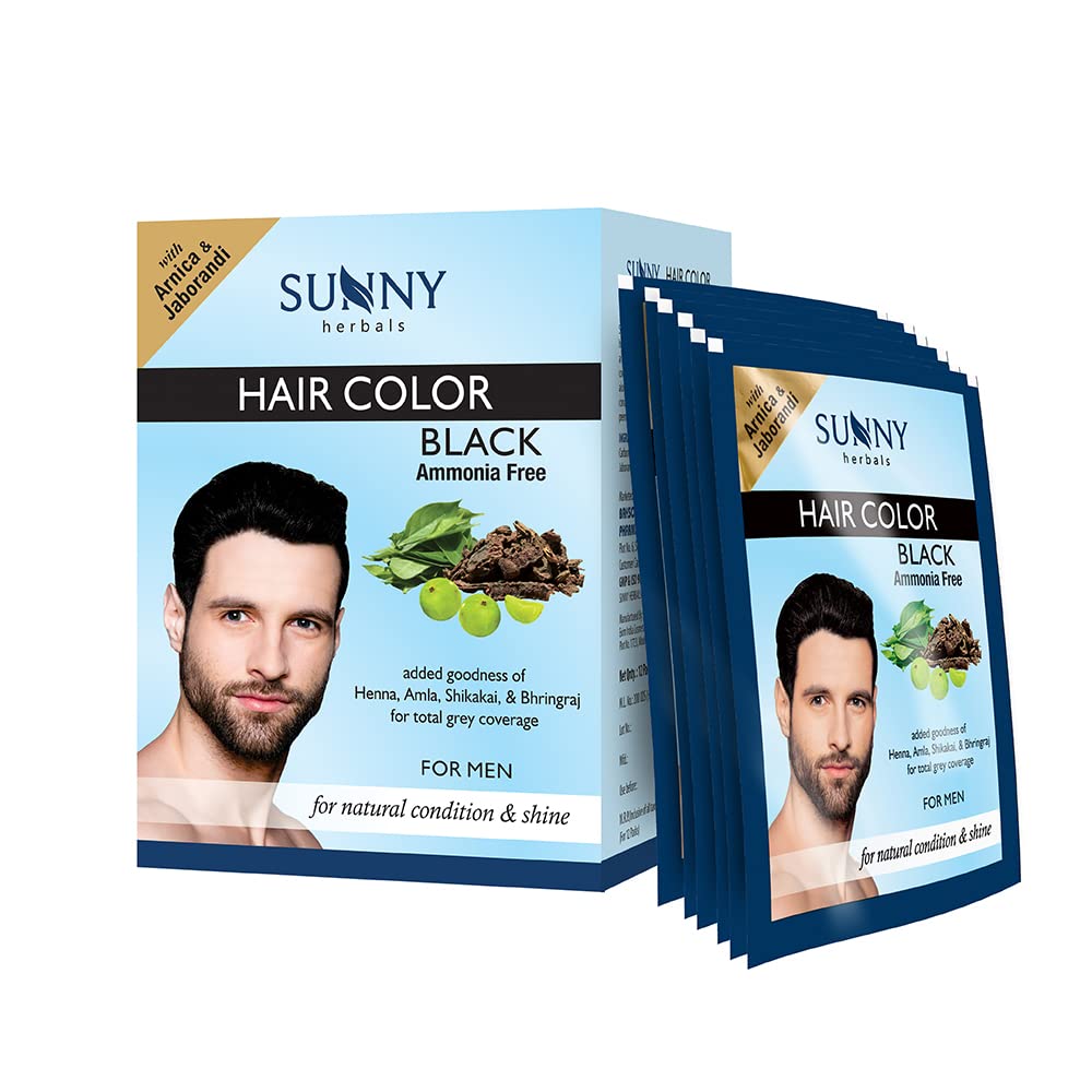 Sunny Herbals Hair Color 12 Sachets Black