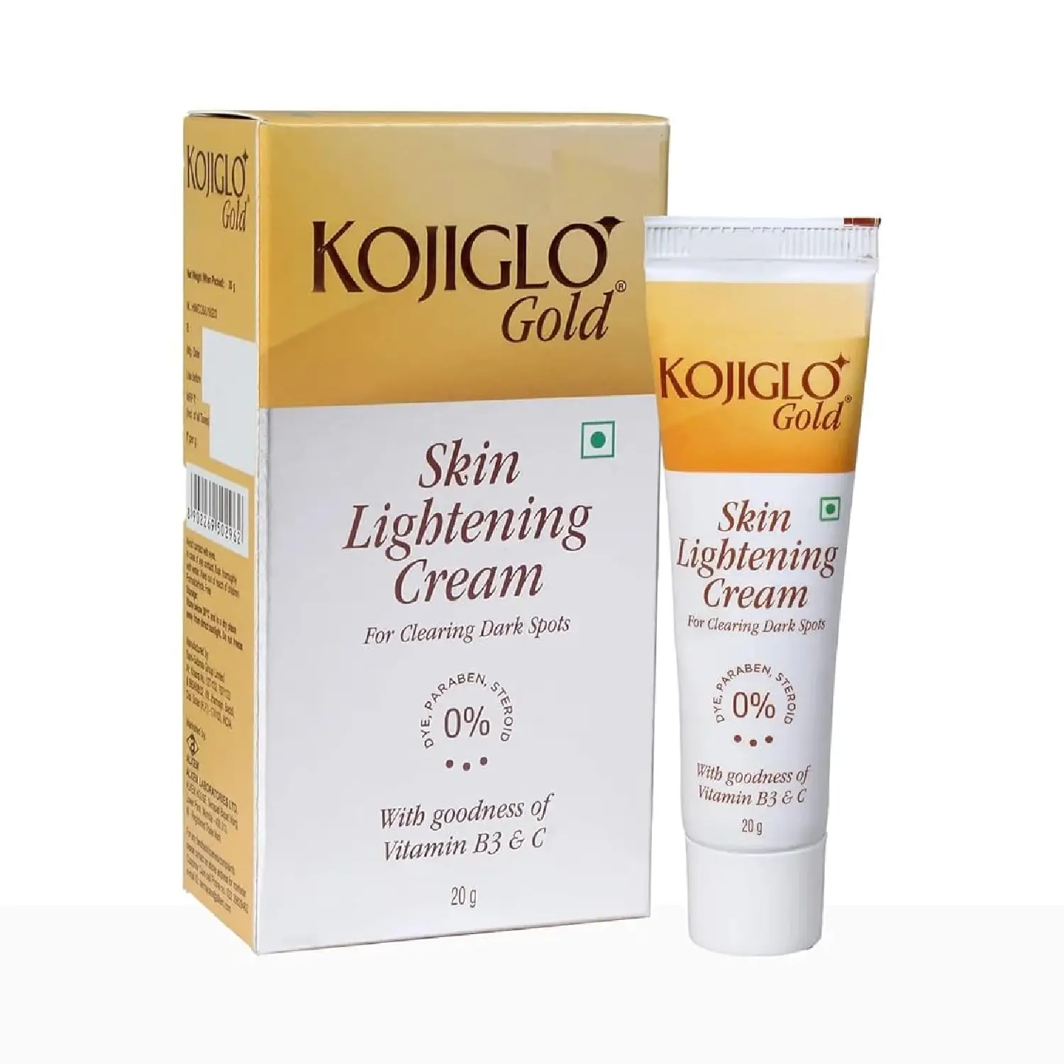 Kojiglo -Gold Skin Lightening Cream with Vitamin B3 & C | For Clearing Dark Spots