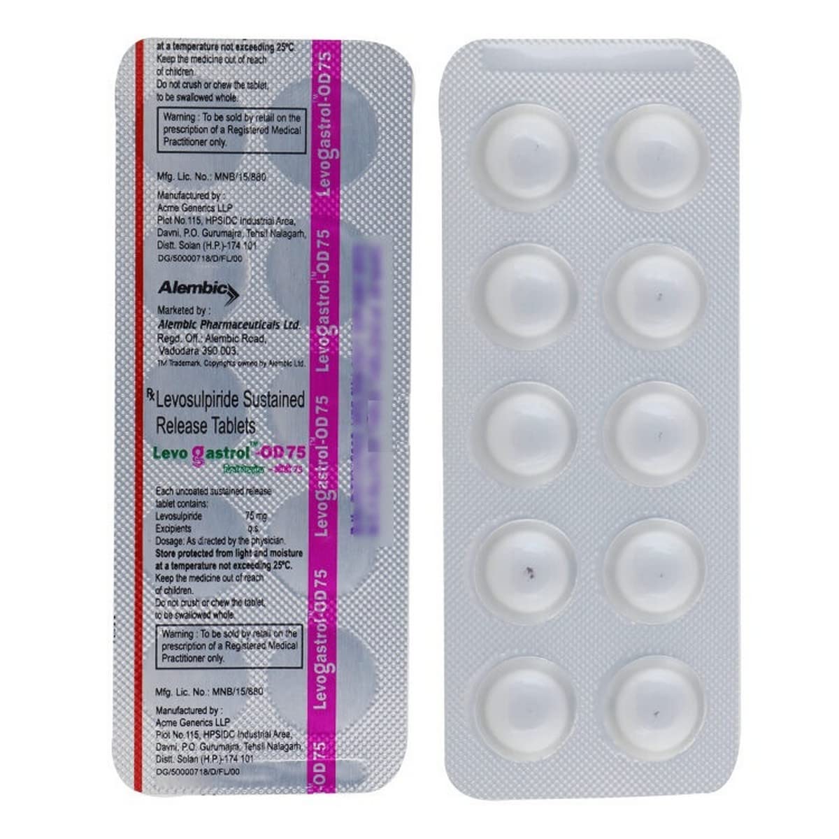 Levogastrol OD 75 Tablet SR