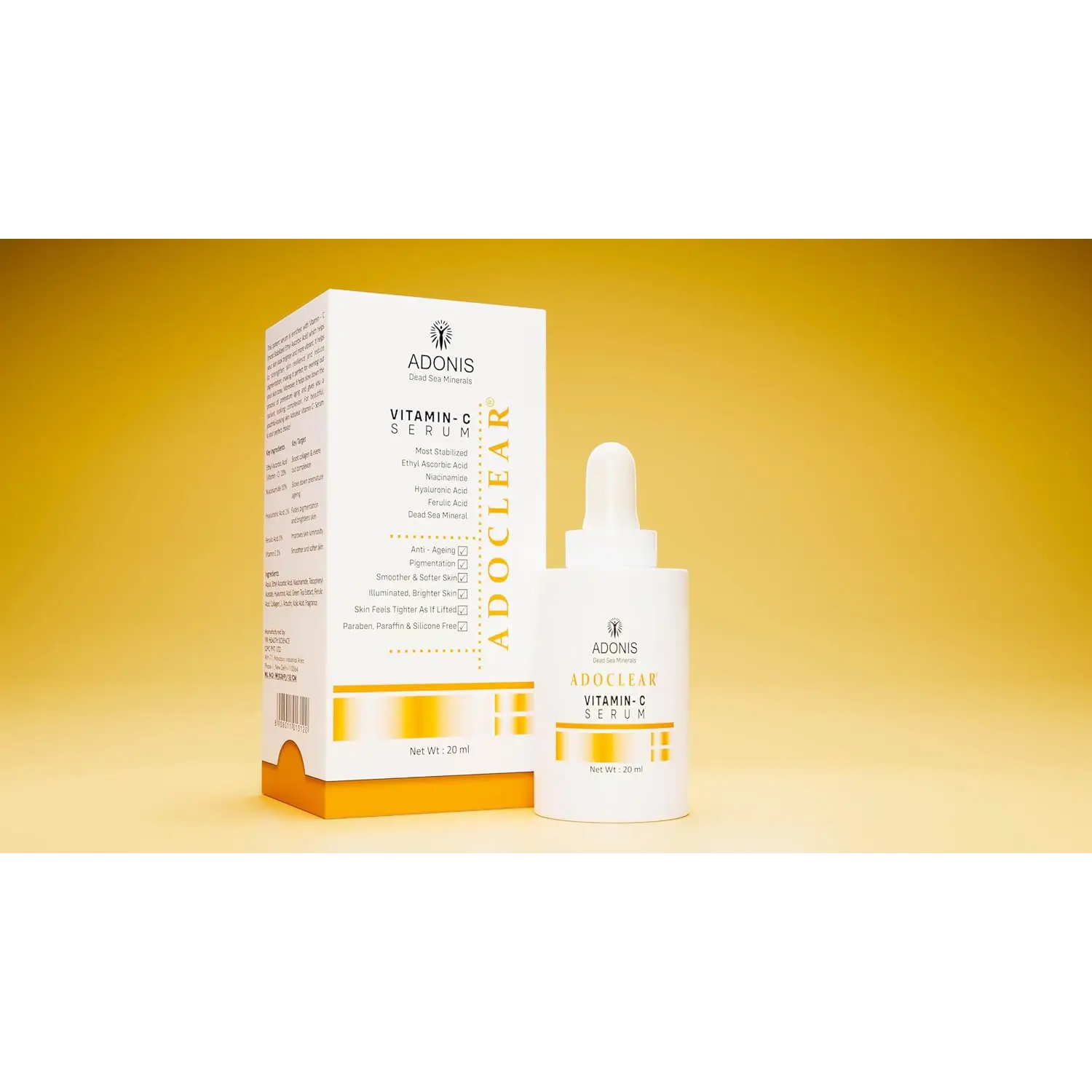 Adoclear Anti-Pollution Vitamin-C Serum with Hyaluronic Acid