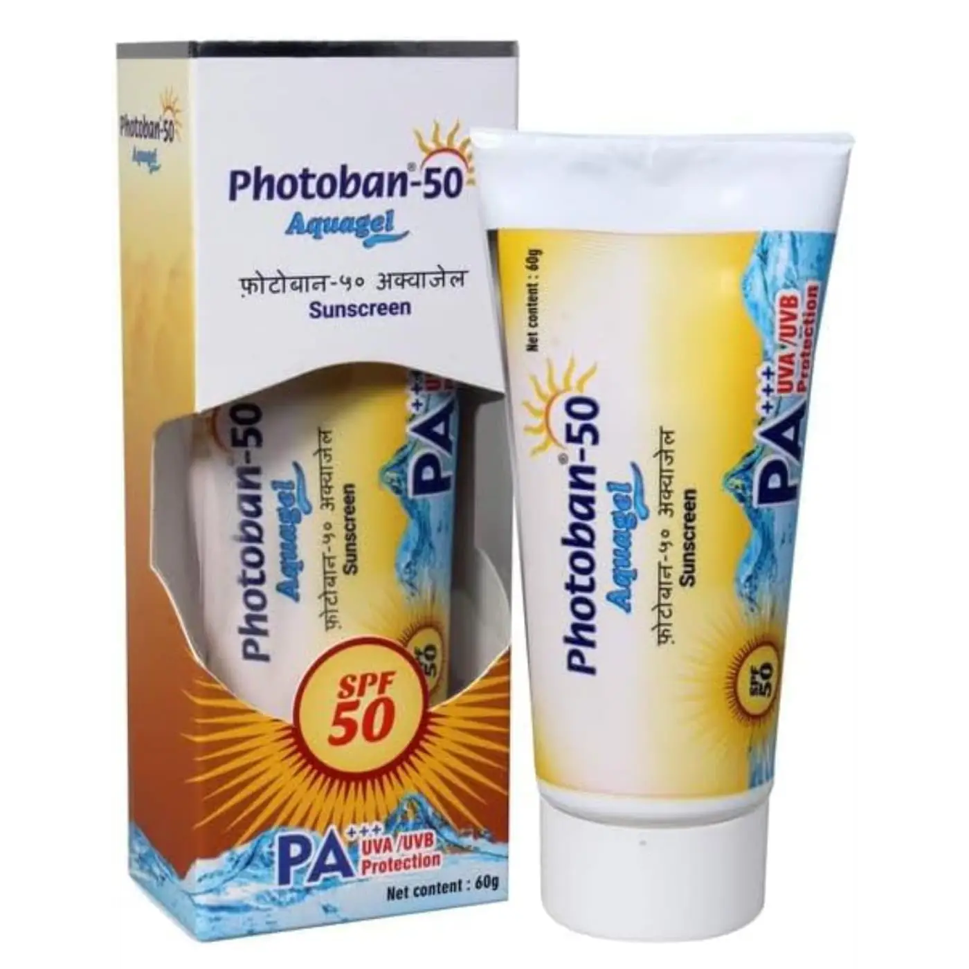 Photoban Photoban SPF 50 Aqua Sunscreen PA+++ | UVA & UVB Protection Gel