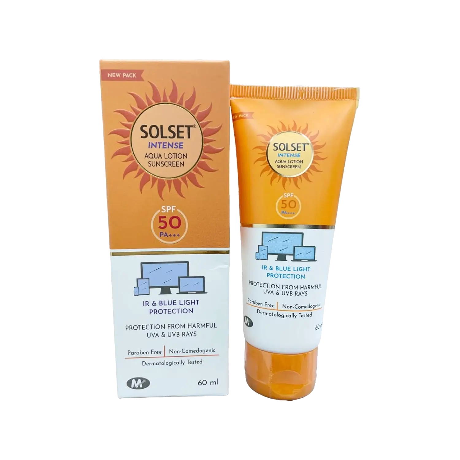 SOLSET Intense Sunscreen Lotion For All Skin Type With Spf 50 (60 Ml)