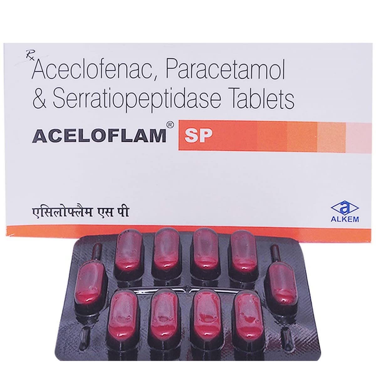 Acecloflam SP 100mg/500mg/10mg Tablet