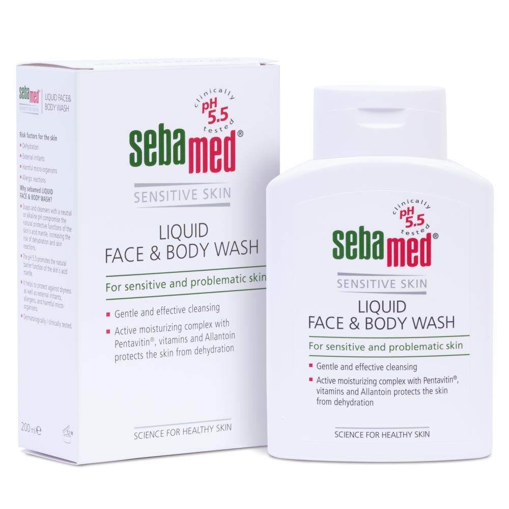 Sebamed Liquid Face & Body Wash with Allantoin | For Sensitive Skin