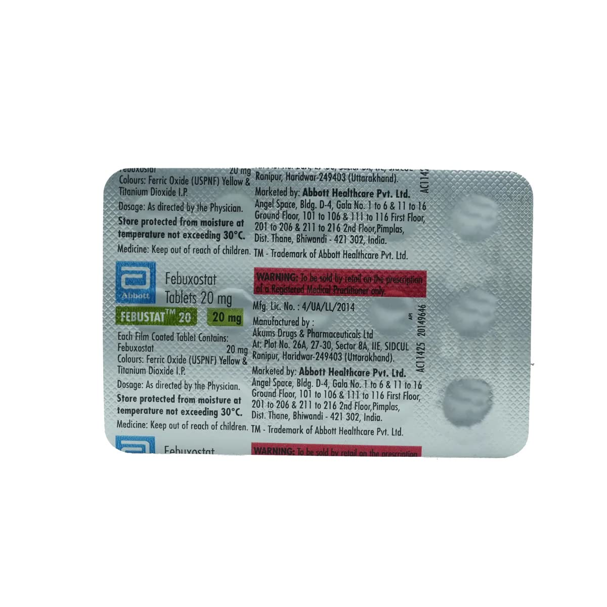 Febustat 20mg Tablet