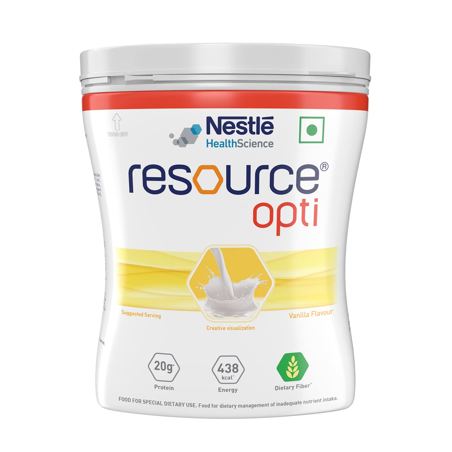 Nestle Resource Opti Vanilla Flavour Powder, 400 gm