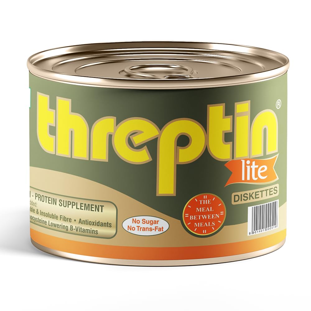 Threptin Lite High-Protein Whey and Antioxidant Supplement | No Sugar | Diskette