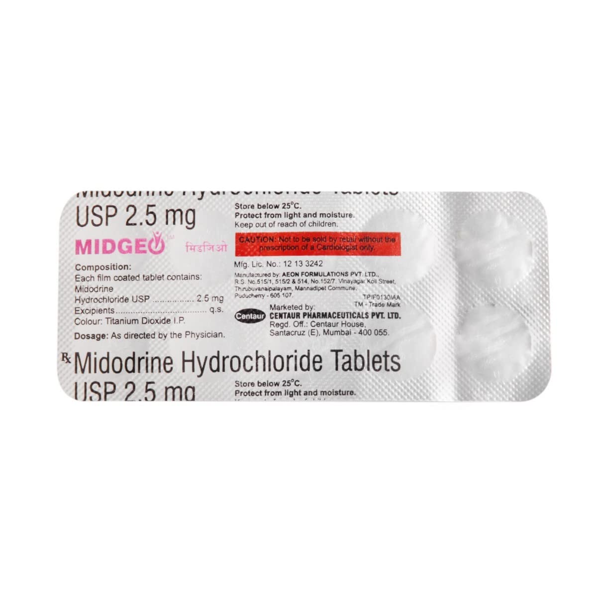 Midgeo 5mg Tablet