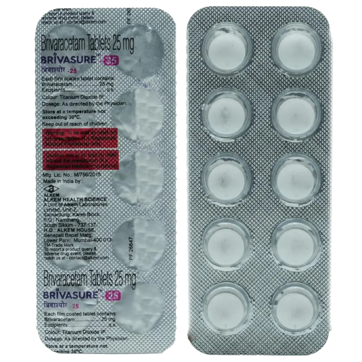 Brivasure 25mg Tablet