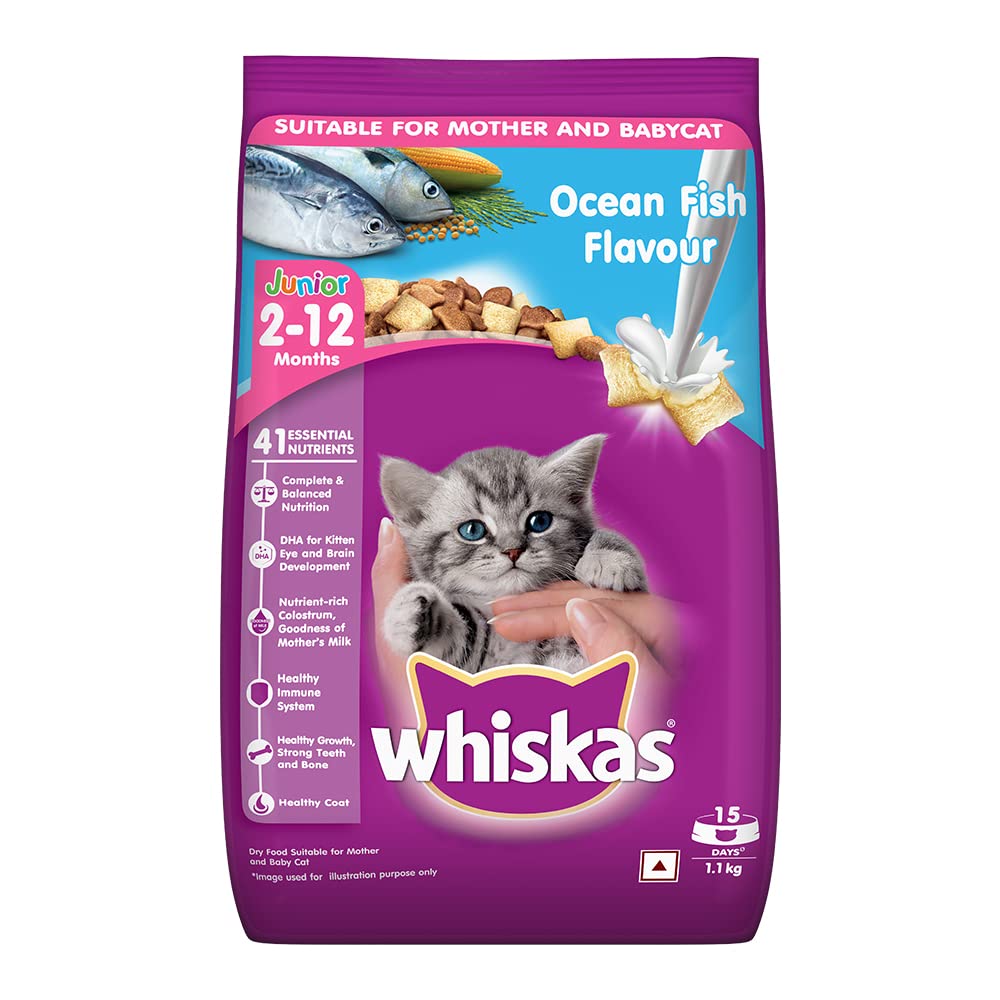 Whiskas Dry Food for Mother & Baby Cat Ocean Fish Flavour Junior 2-12 months