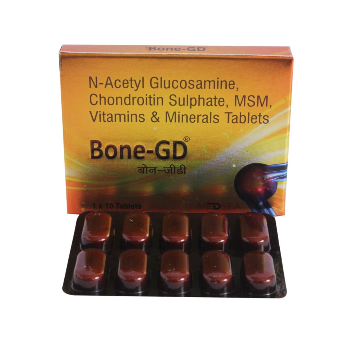 Bone-GD Tablet with Glucosamine, Chondroitin, MSM, Vitamins & Minerals