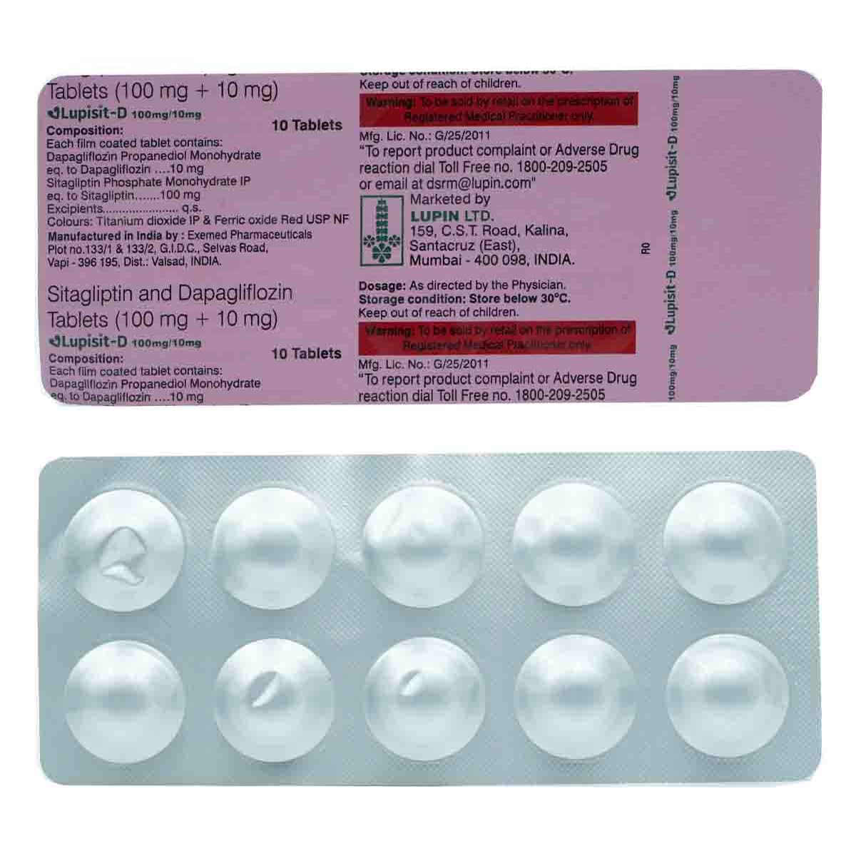 Lupisit D 10mg/100mg Tablet