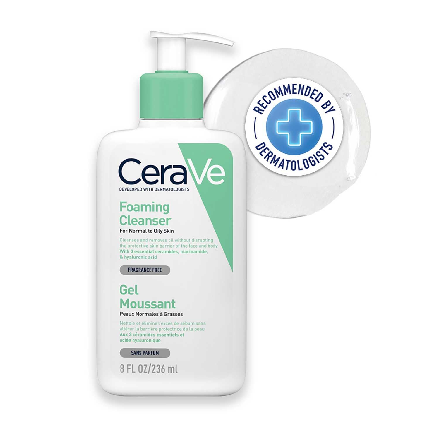 CeraVe Foaming Cleanser for Normal & Oily Skin 236ml