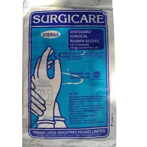 Surgicare Disposable Rubber Gloves 7.5