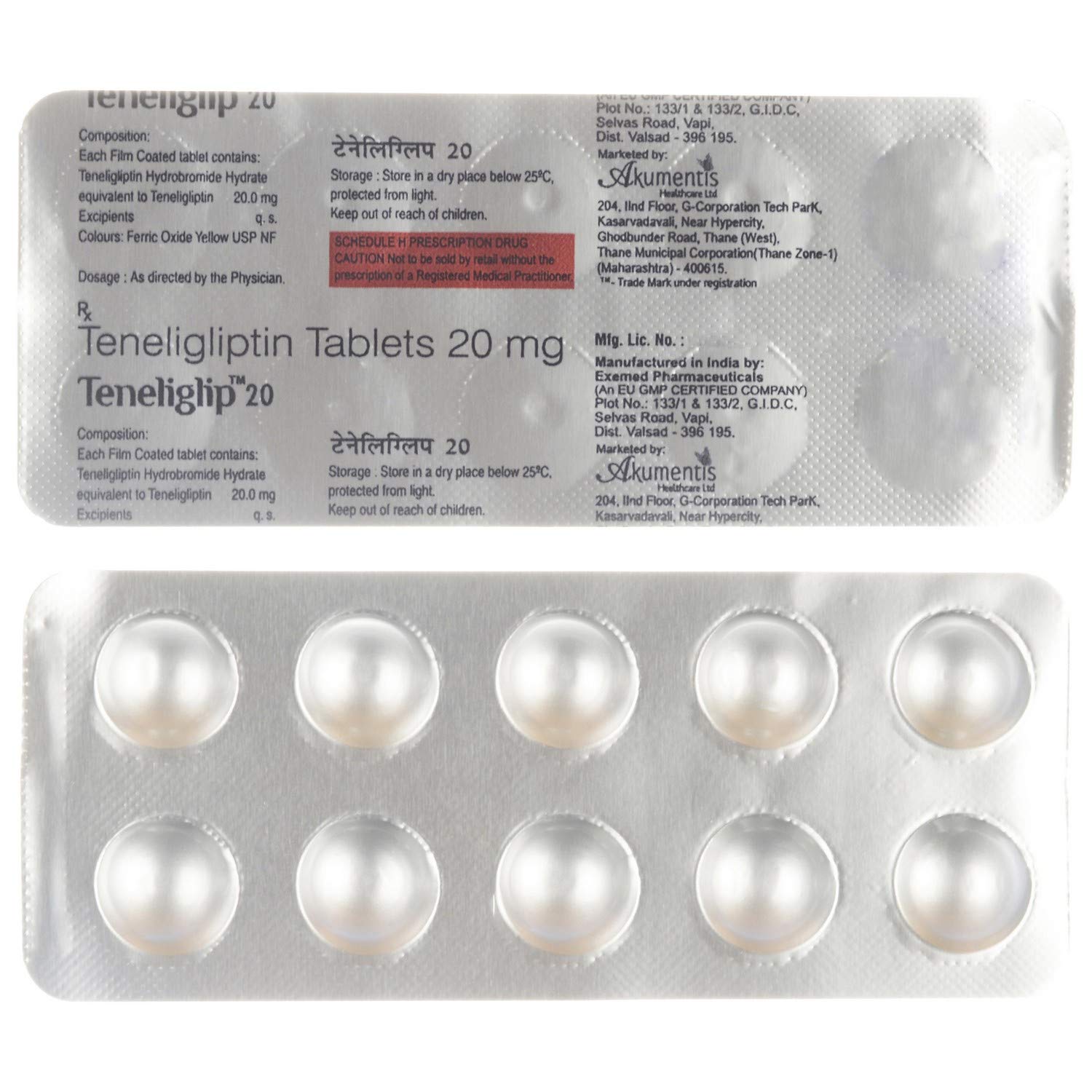 Teneliglip 20 Tablet