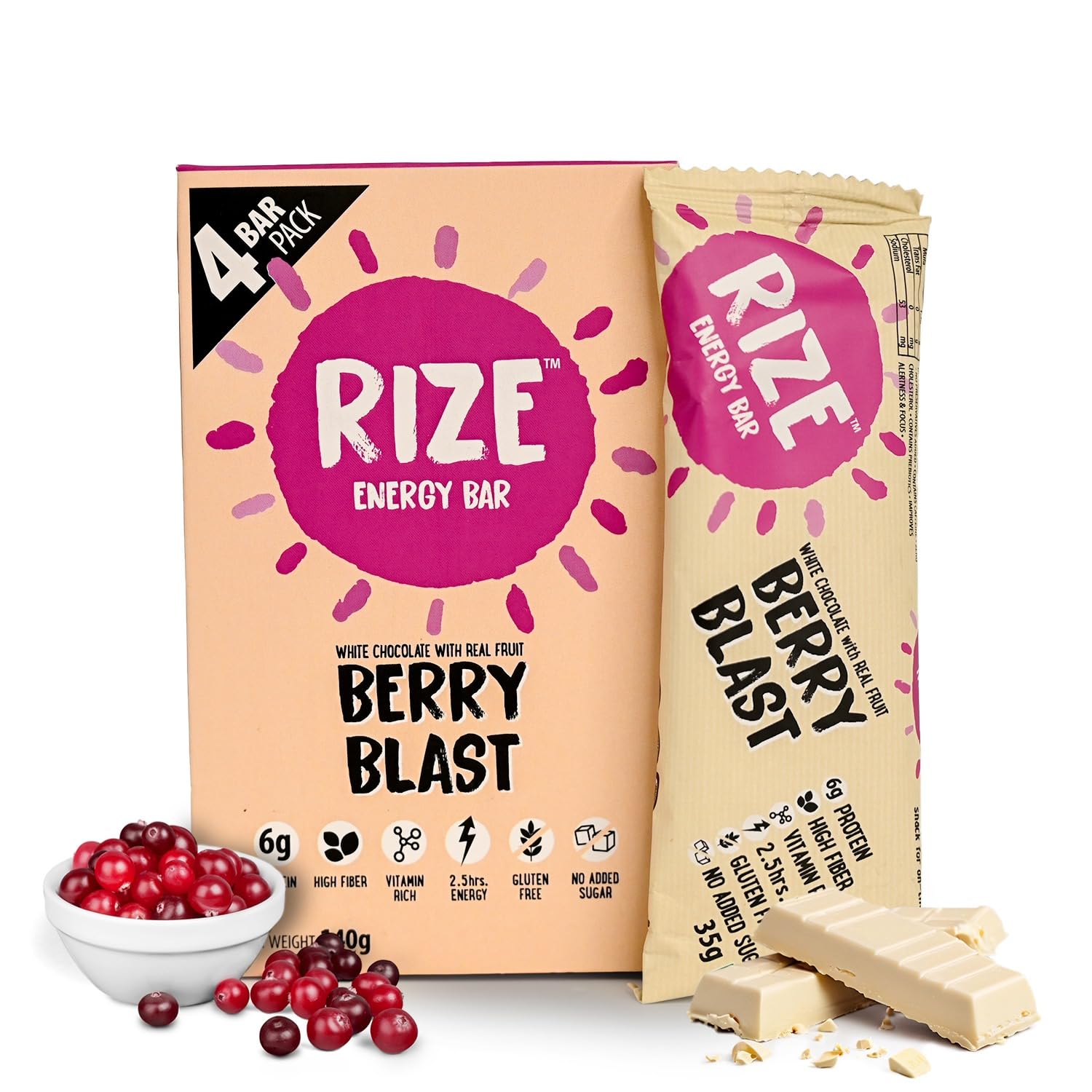 Rize Energy Bar Berry Blast