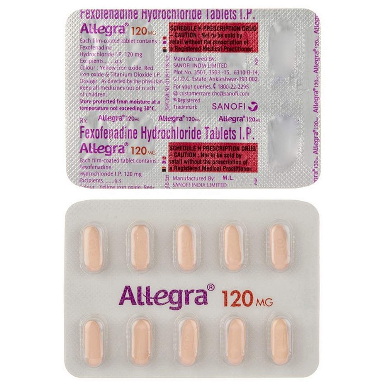 Allegra 120mg Tablet