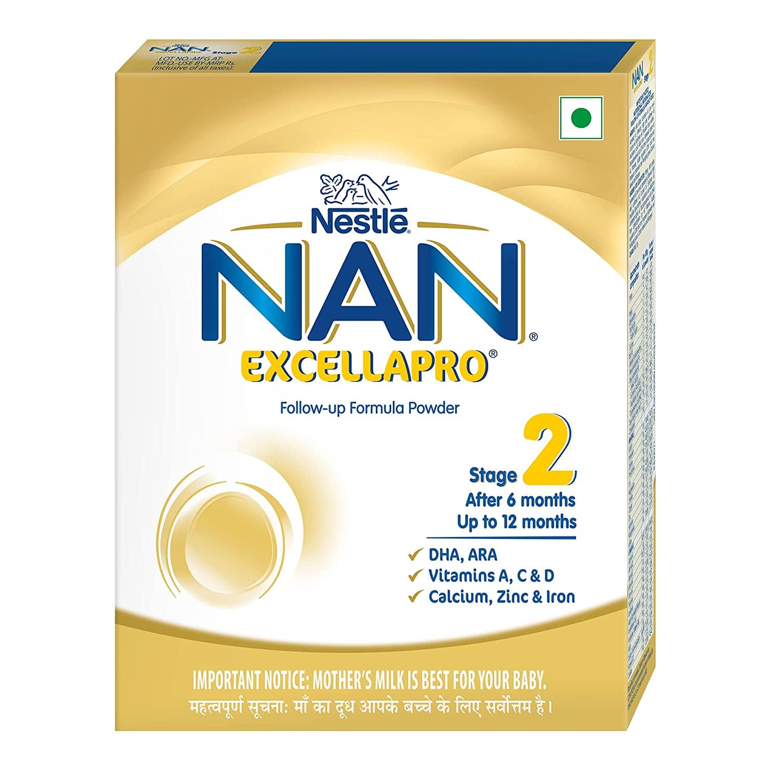 Nestle Nan Excellapro 2 Follow-Up Formula with Vitamins, DHA, ARA, Calcium & Iron | Powder