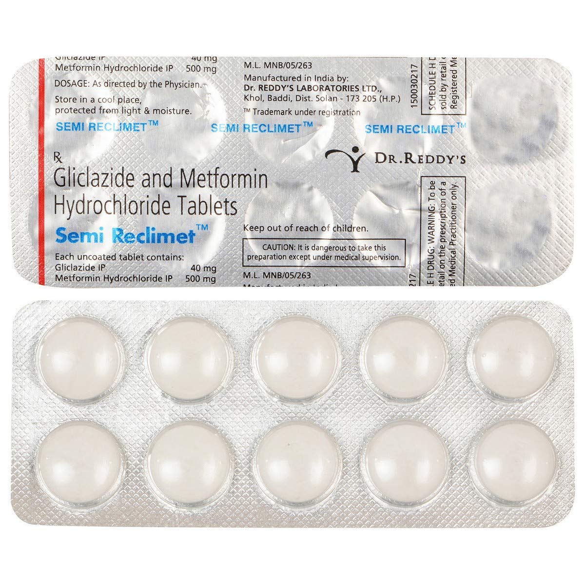 Semi Reclimet 40mg/500mg Tablet