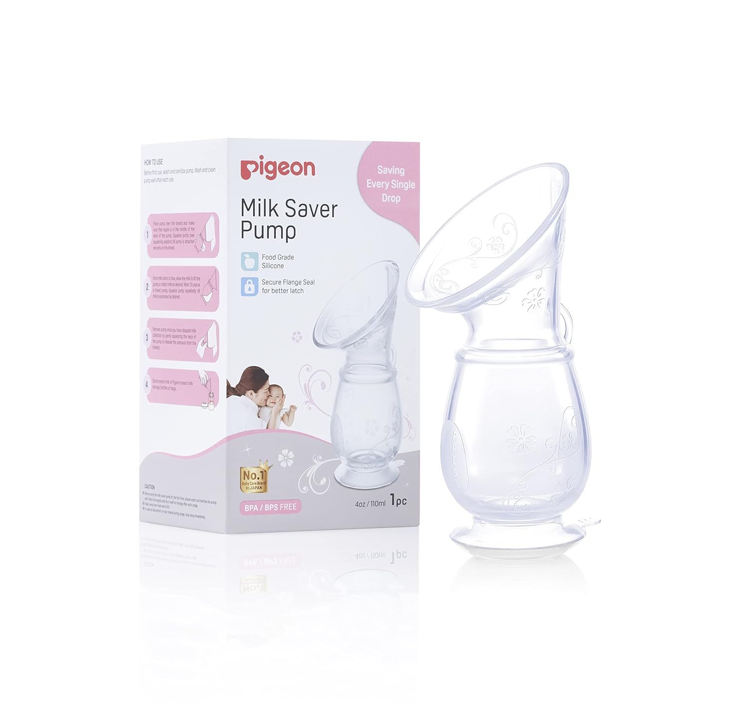 Pigeon Ultra Premuim Manual Breast Milk Saver Pump - White