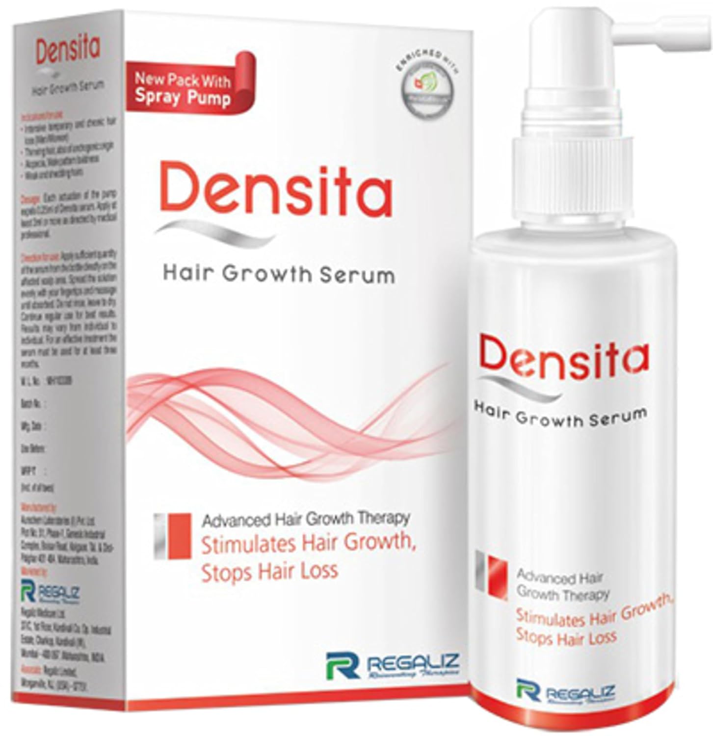 Regaliz Densita Hair Growth Serum | Reduces Hair Loss | Paraben & Sulphate-Free