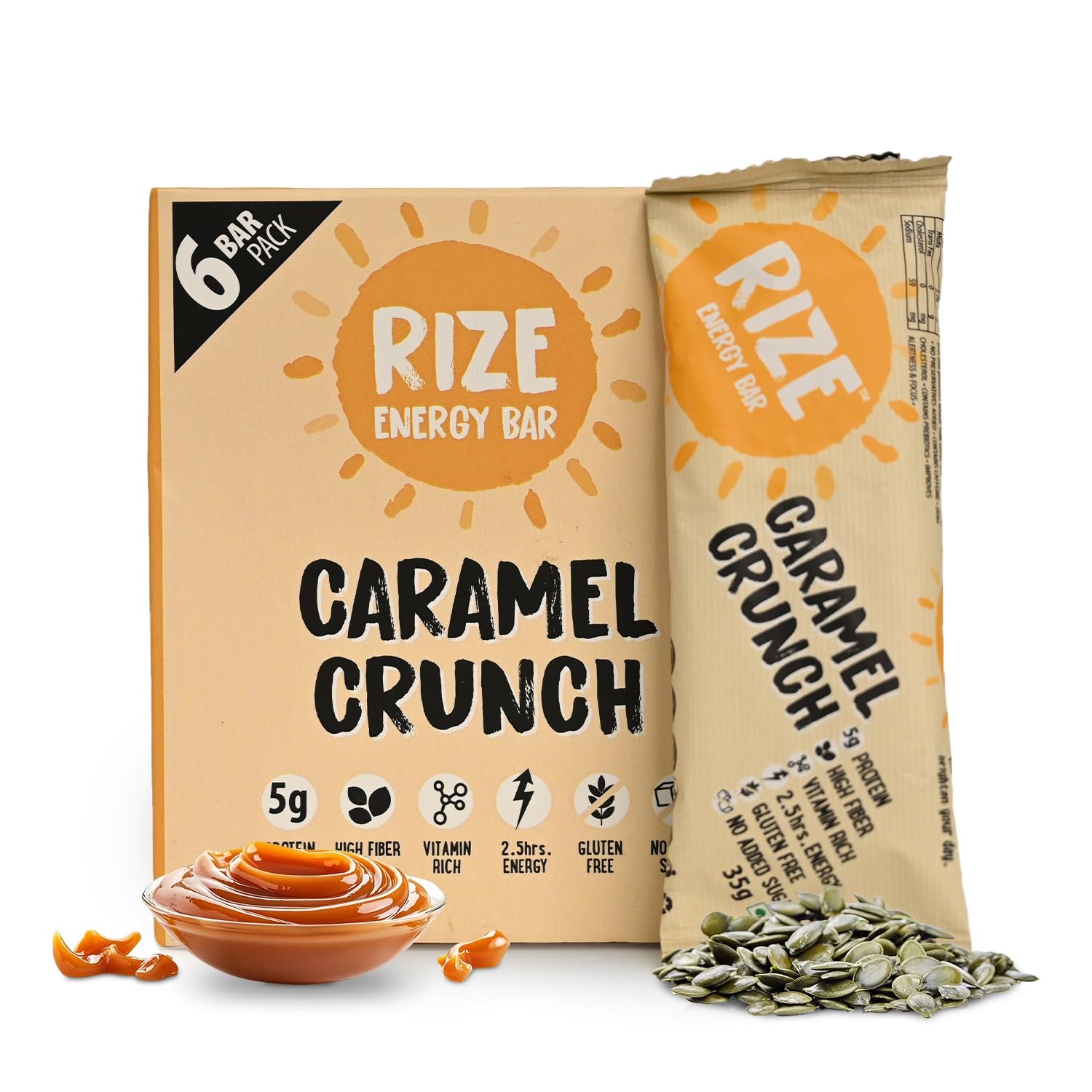 Rize Energy Bar Caramel Crunch