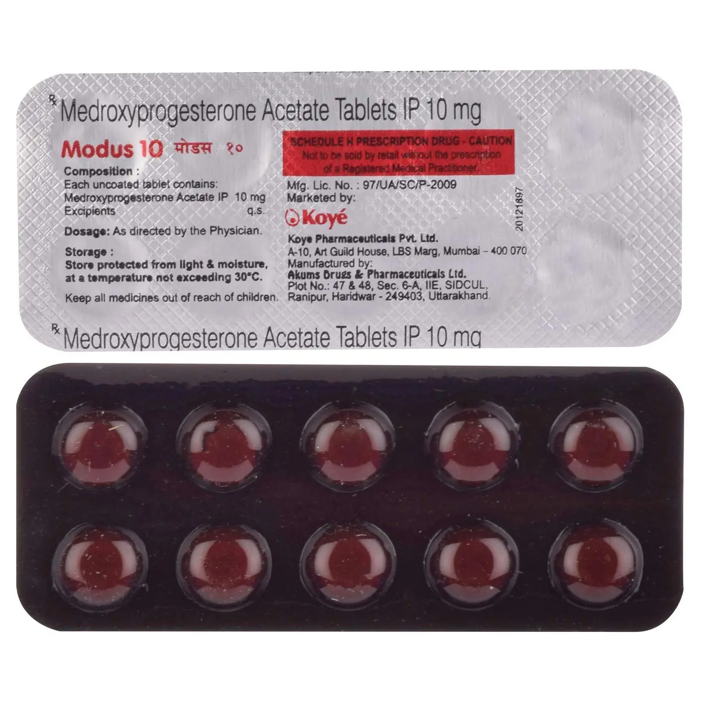 Modus 10mg Tablet