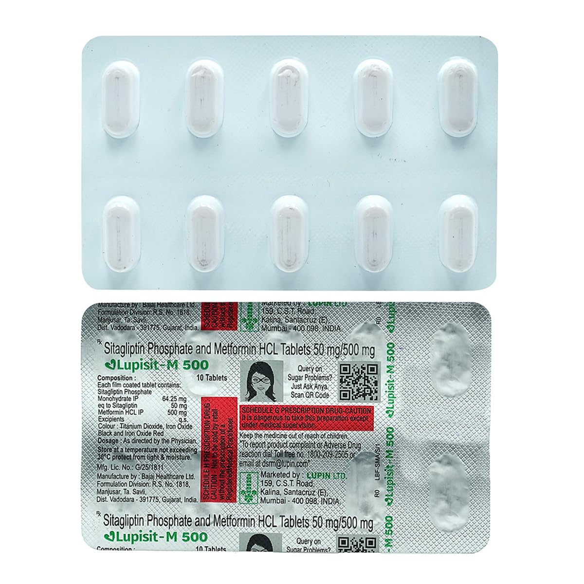 Lupisit M 50mg/500mg Tablet