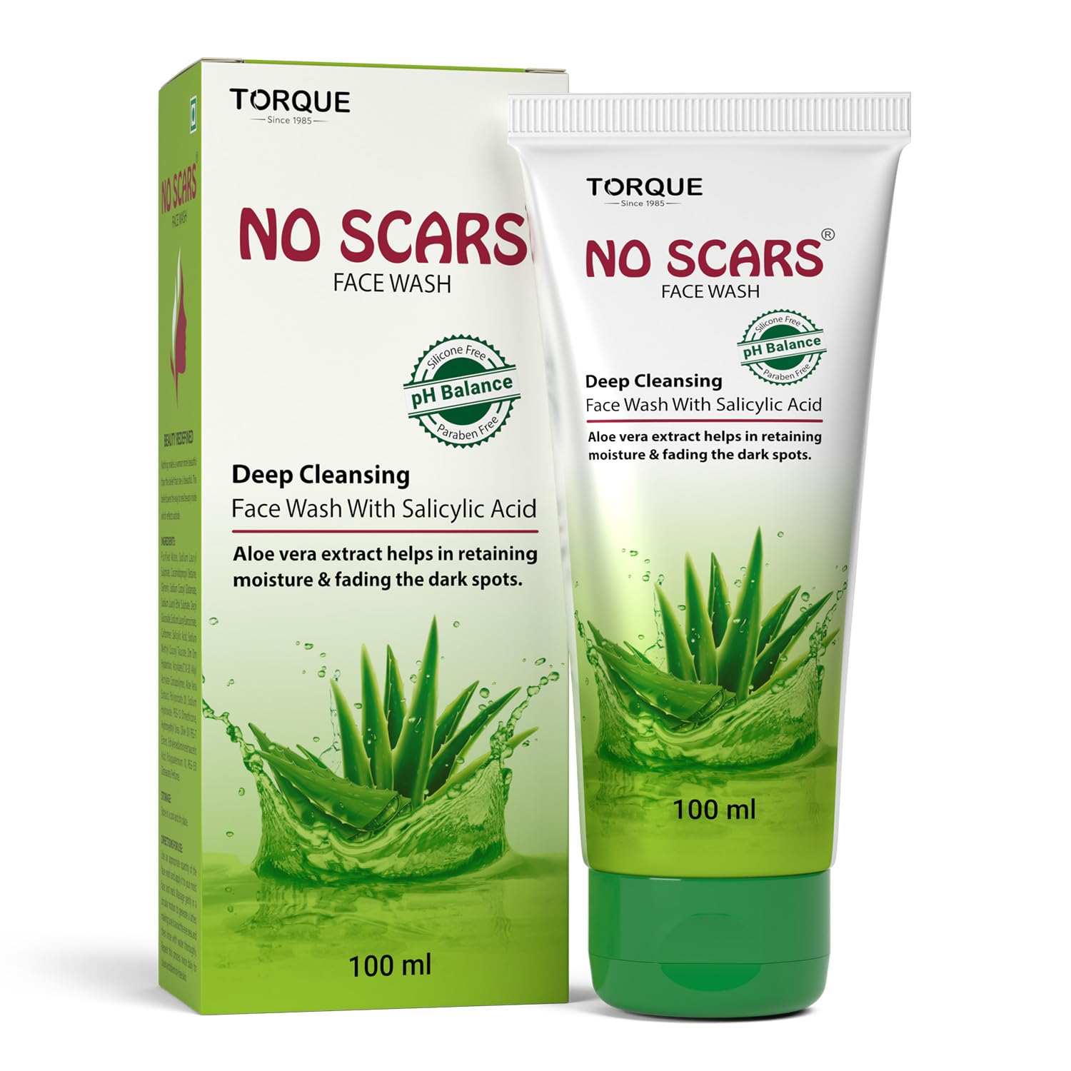 NO Scars Deep Cleansing Face wash with Salicylic Acid