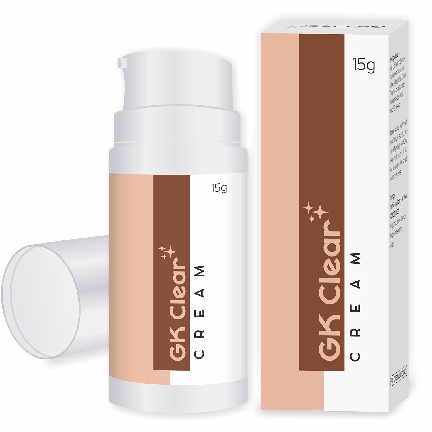 Salvia GK Clear Skin Lightening Brightening Cream With Kojic Acid, Glycolic Acid, Vitamin E Helps With Hyperpigmentation, Dark Spot & Protects from UV Sun Damage