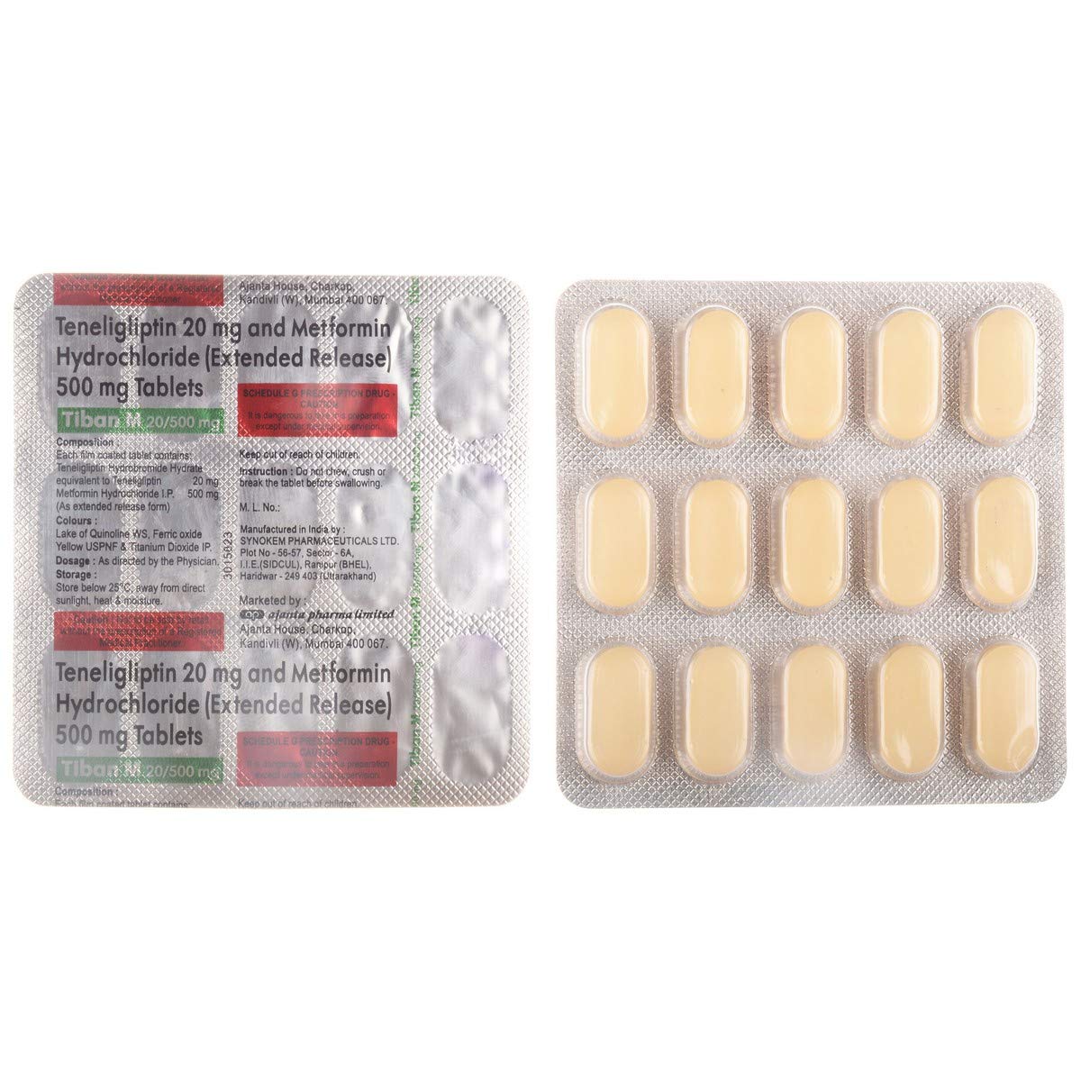 Tiban M 20/500mg Tablet ER