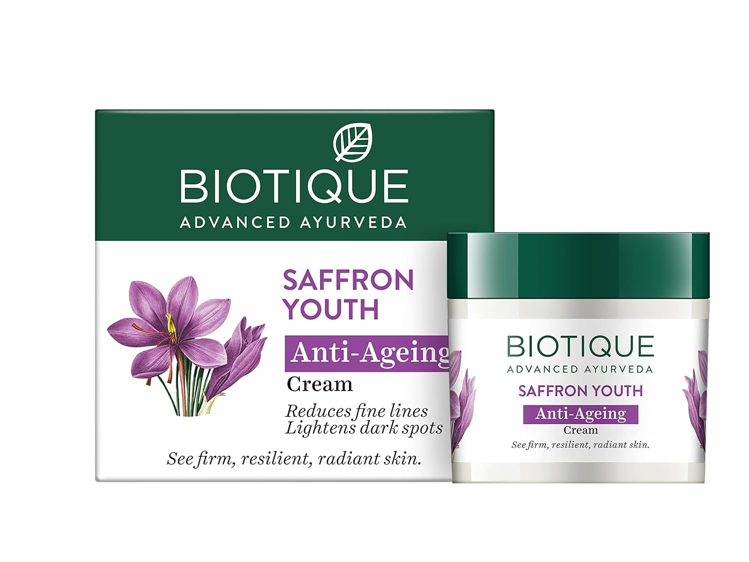 Biotique Saffron Youth Dew Visibly Ageless Moisturizer