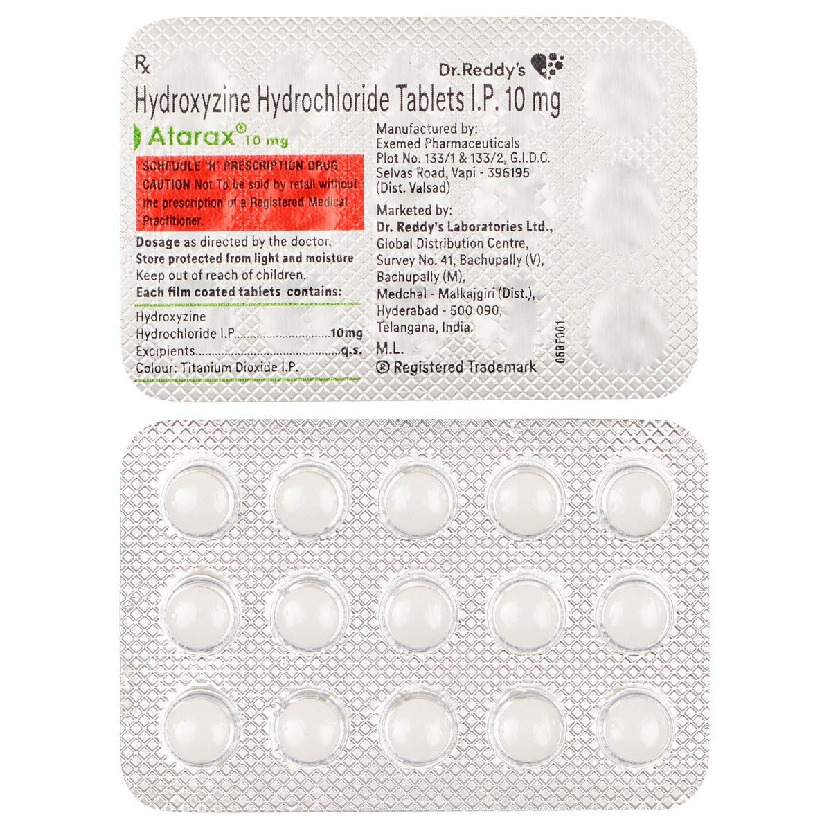 Atarax 10Mg Tablet