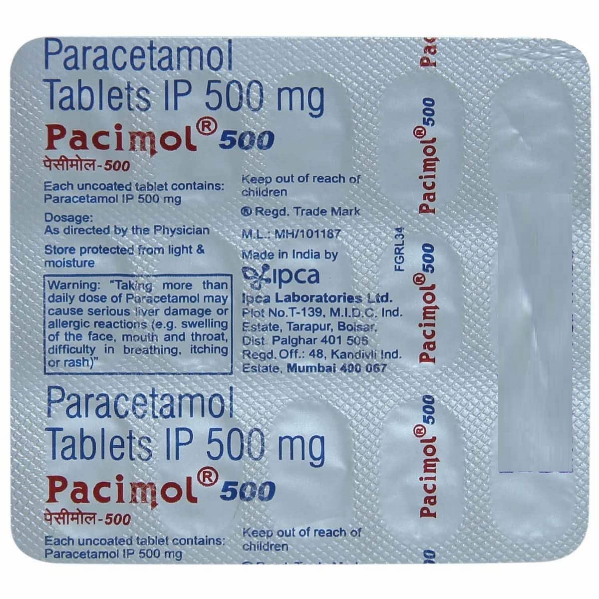 Pacimol 500 Tablet