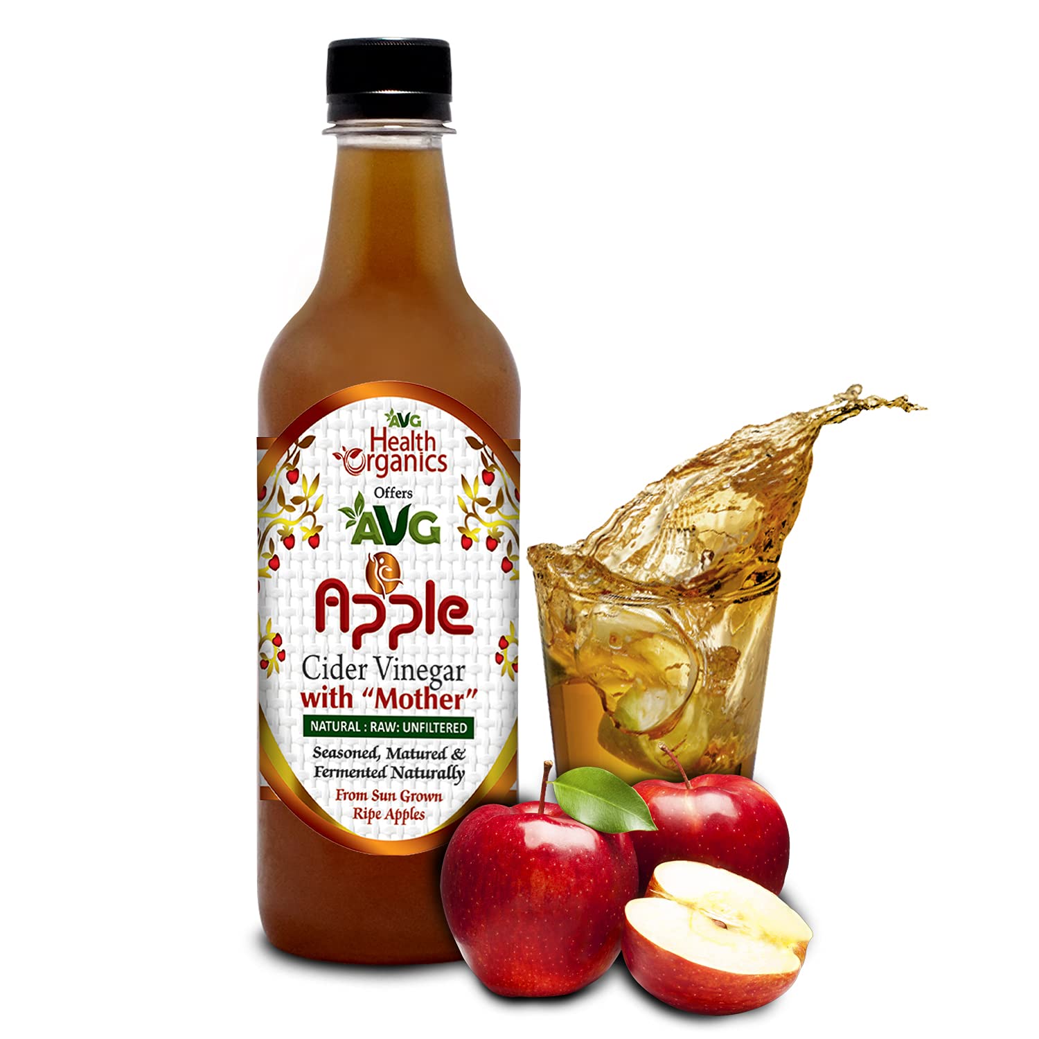 AVG Apple Cider Vinegar ACV Filtered for Weight Management & Metabolism