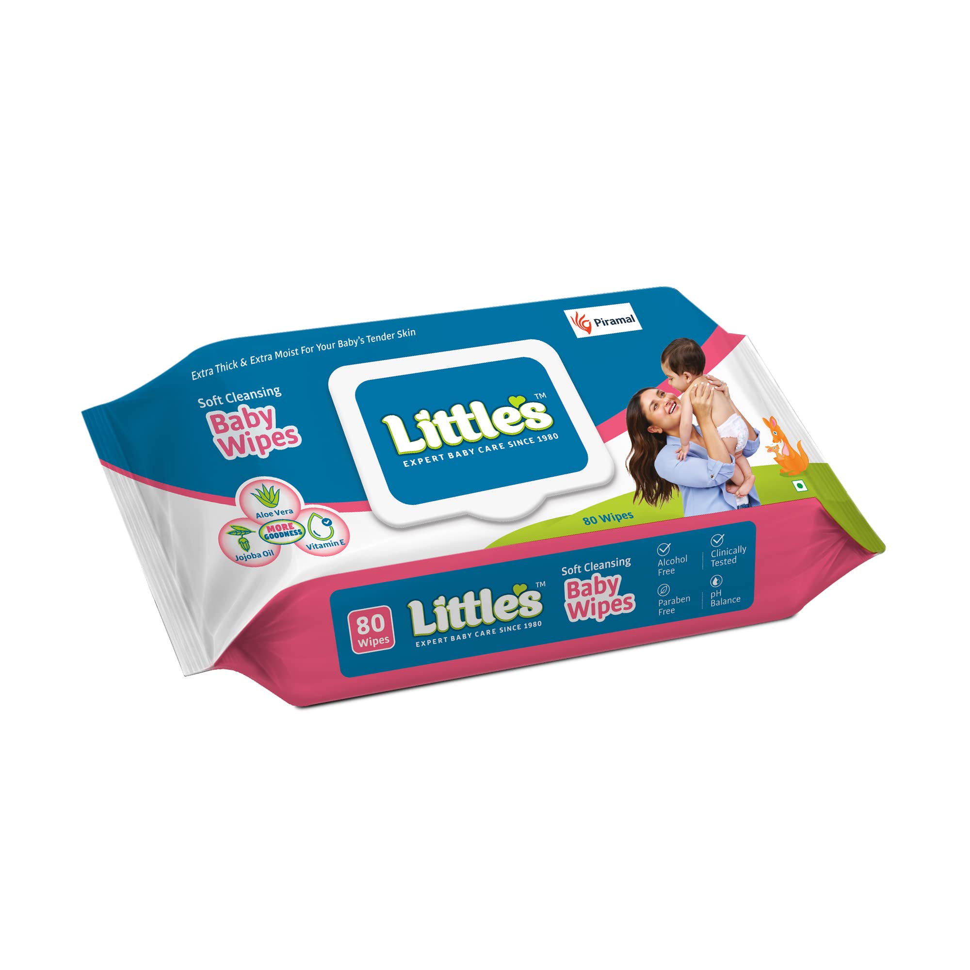 Little's Soft Cleansing Baby Wipes with Lid