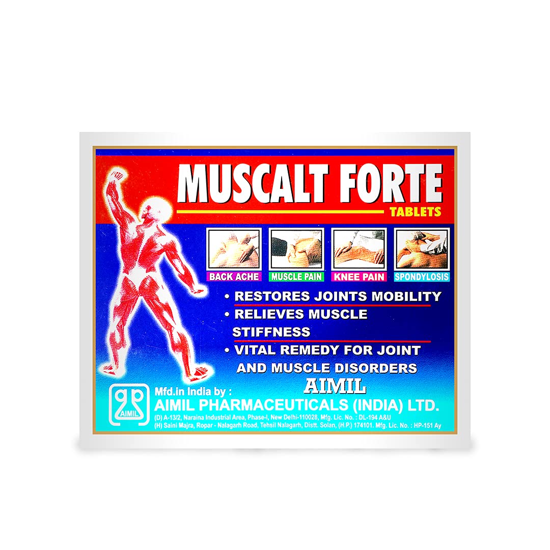 Aimil Pharmaceuticals Muscalt Forte Tablet | For Joint & Muscle Pain Relief