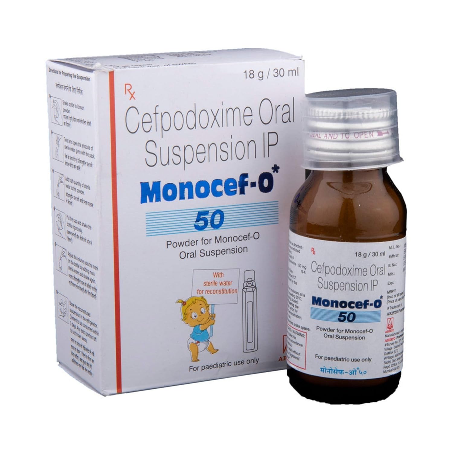 Monocef-O 50 Oral Suspension