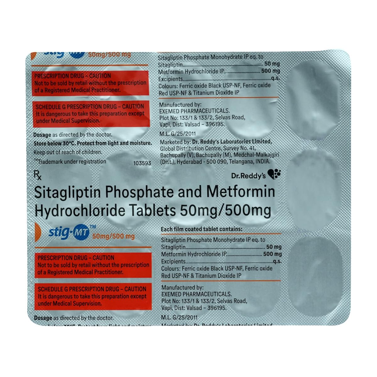 Stig-MT 50mg/500mg Tablet