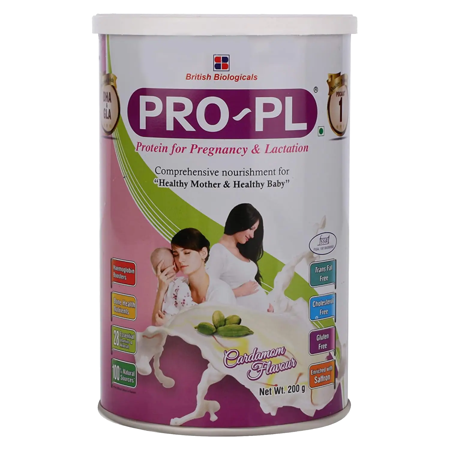 Pro-PL Protein Powder for Healthy Pregnancy & Lactation | Flavour Cardamom 200gm