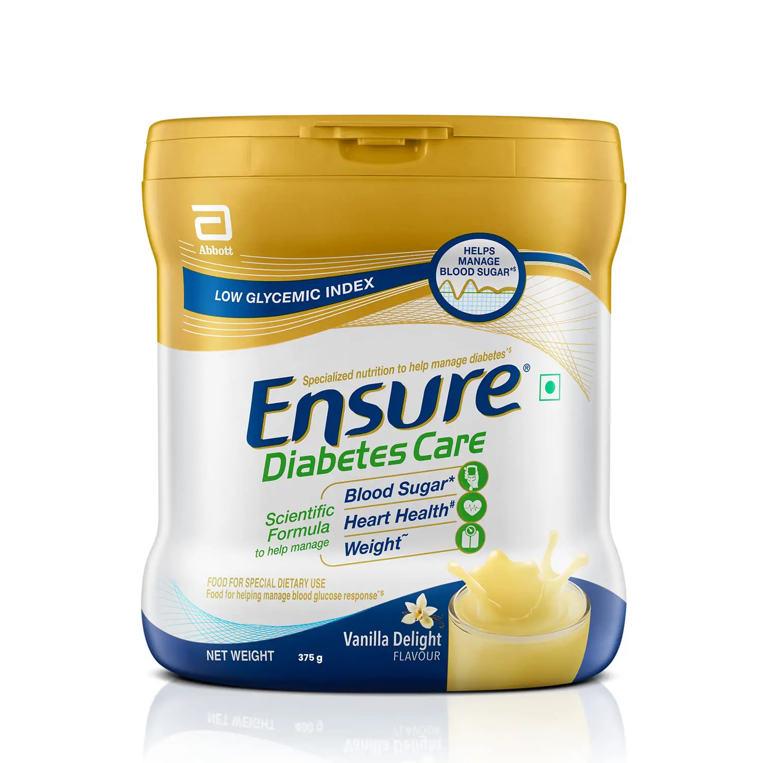 Ensure Diabetes Care Specialized Nutrition Drink Zero Added Sugar Vanilla Delight