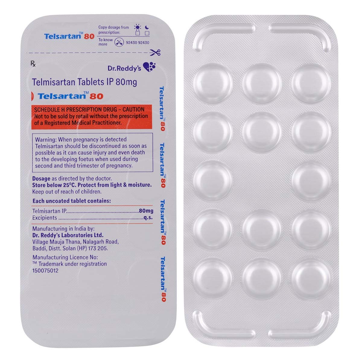 Telsartan 80 Tablet