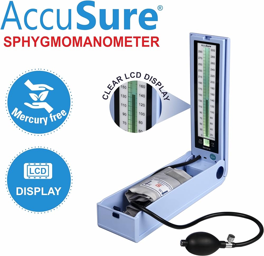 AccuSure Mercury Sphygmomanometer