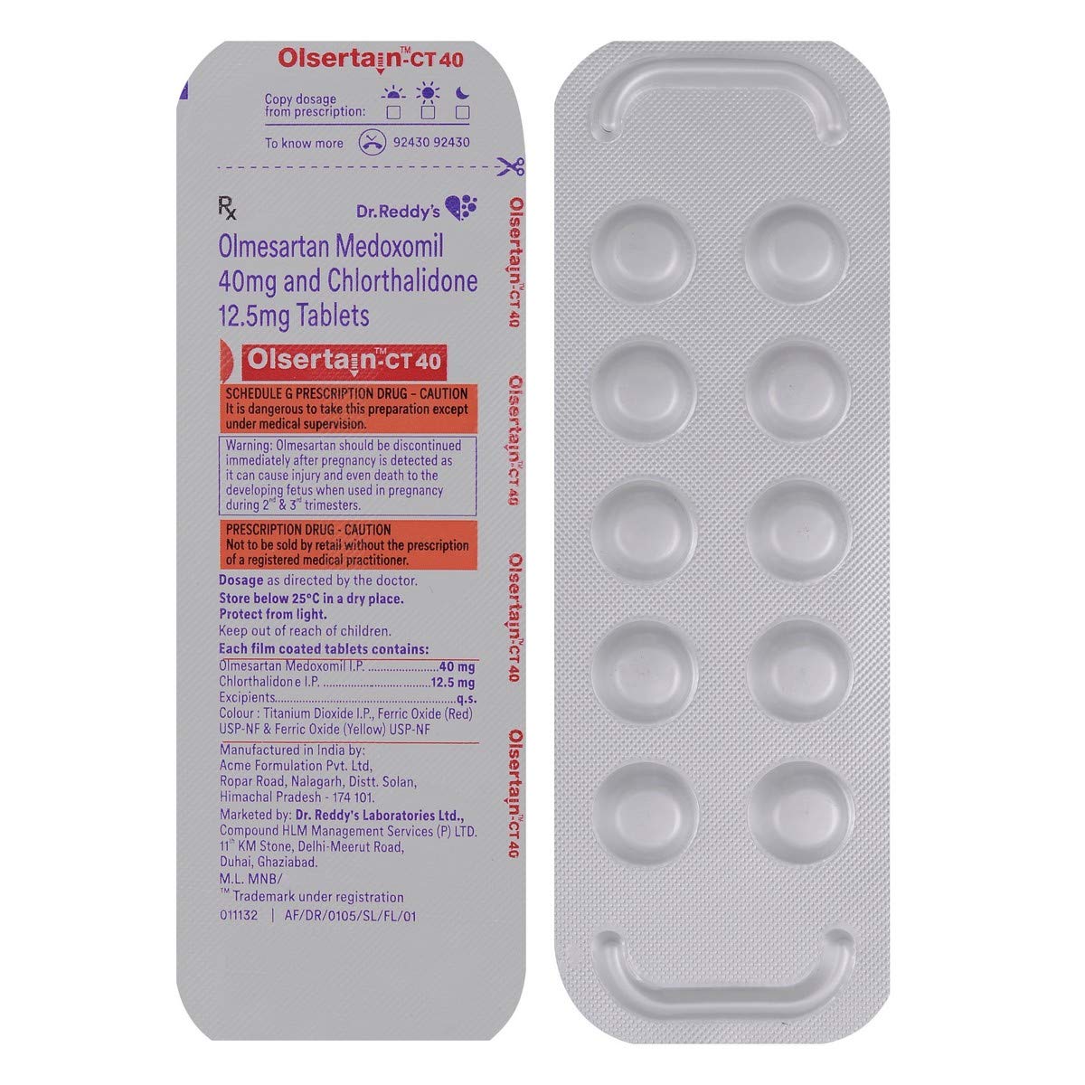 Olsertain-CT 40 Tablet