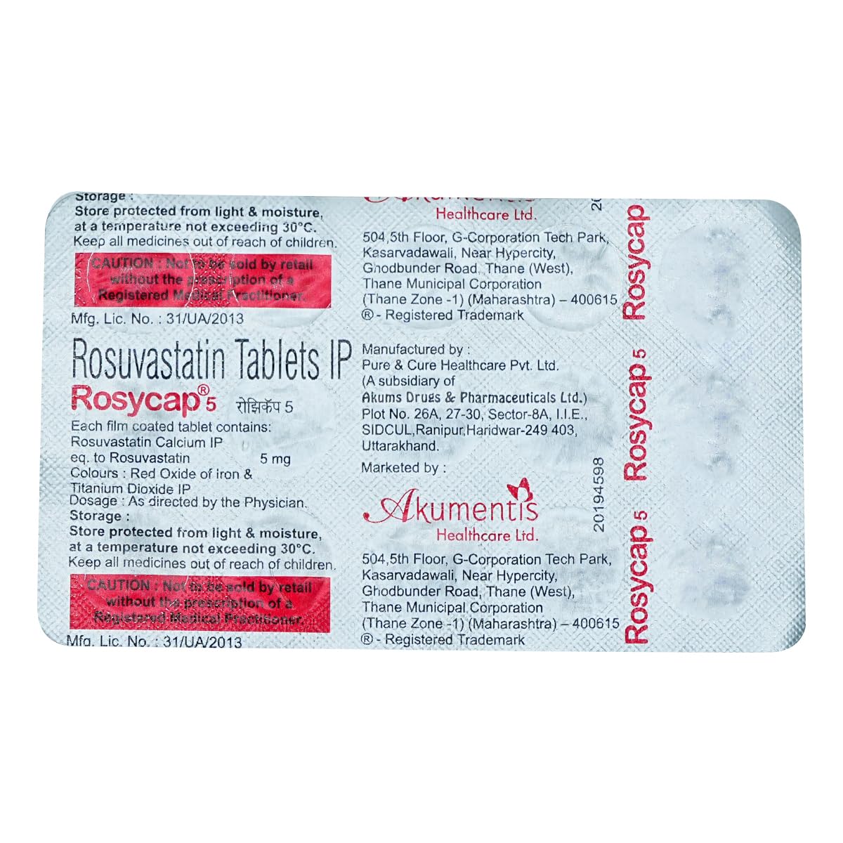 Rosycap 5 Tablet