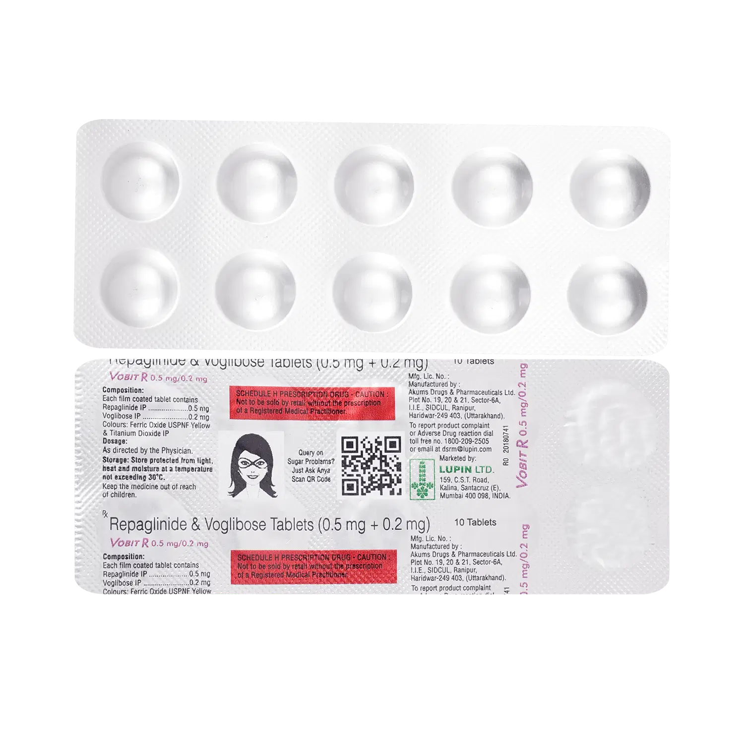 Vobit R 0.5mg/0.2mg Tablet