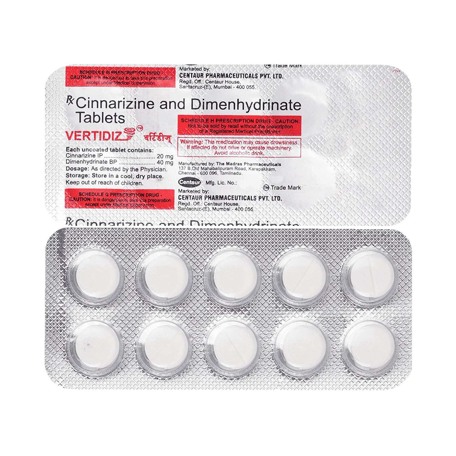 Vertidiz 20mg/40mg Tablet